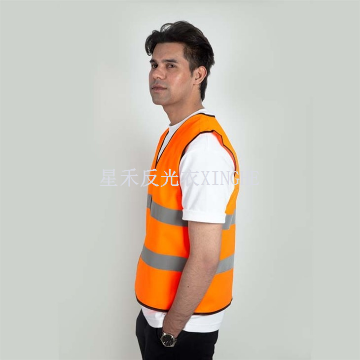 Keterlihatan Tinggi Poliester Kuning Reflektif Kelas 2 Pembinaan Jaket Keselamatan Reflektif