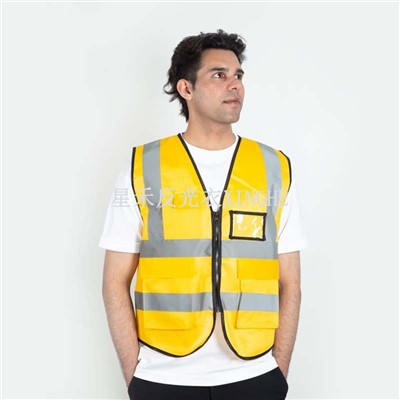 Vest Reflektif Mesh Berbilang Beg Boleh Dicetak Pilihan Pelbagai Warna
